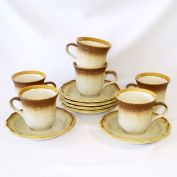 Mikasa Whole Wheat Set 6 Cups and Saucers