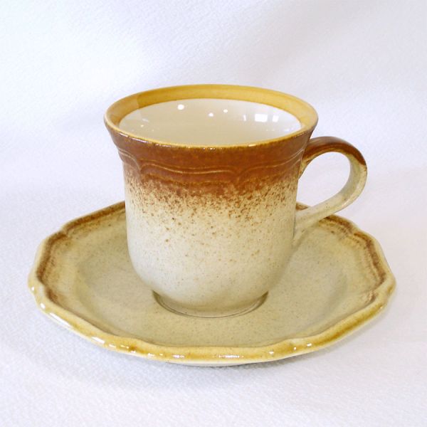 Mikasa Whole Wheat Set 6 Cups and Saucers #2