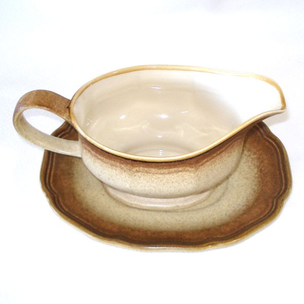 Mikasa Whole Wheat Gravy Boat With Underplate #2