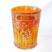 Northwood Grape and Gothic Arches Carnival Glass Tumbler