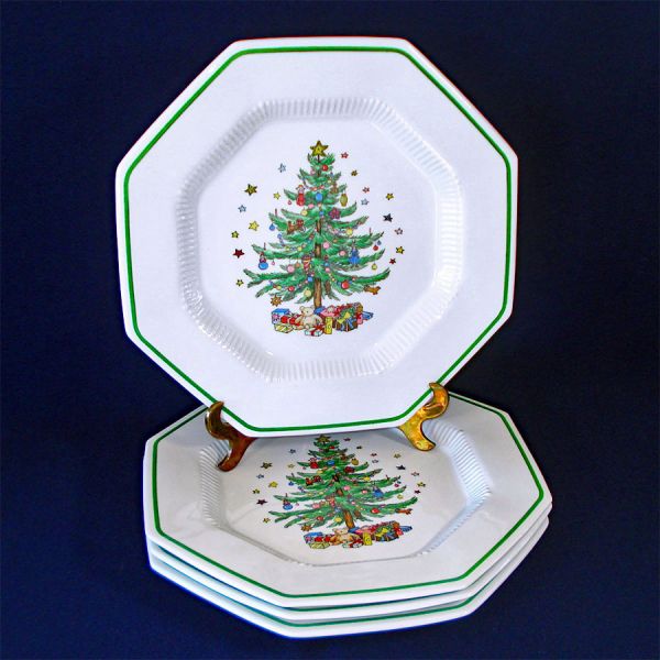 Nikko Christmastime Set 4 Dinner Plates