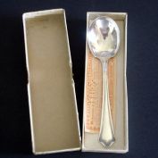 Primrose Oneida 1915 Silverplate Sugar Spoon in Original Box