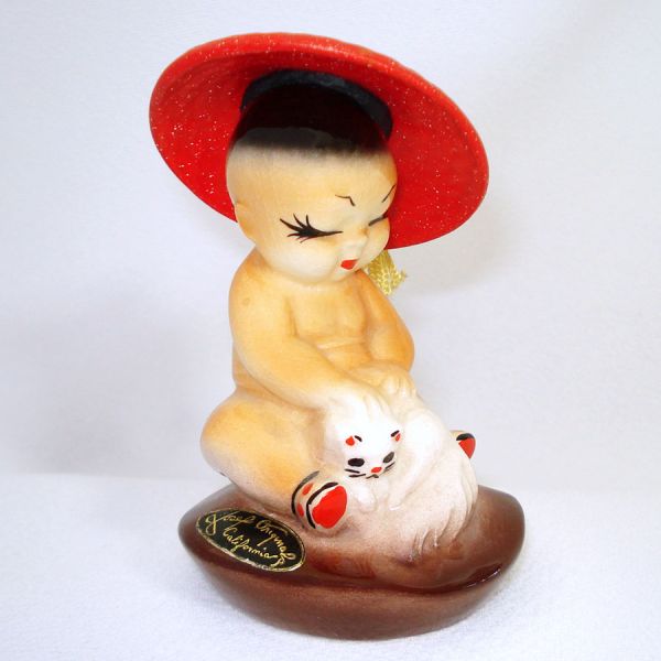 Josef Originals California Asian Baby Pitty Sing Figurine #2