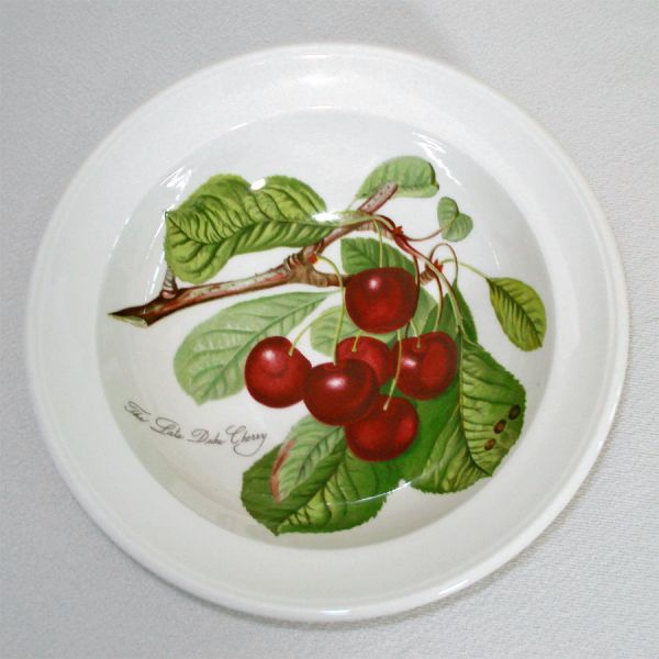 Portmeirion Pomona Fruit 4 Rim Cereal Bowls Mint #2