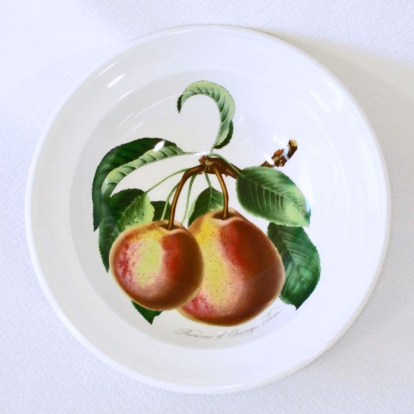 Portmeirion Pomona Fruit 4 Rim Cereal Bowls Mint #3