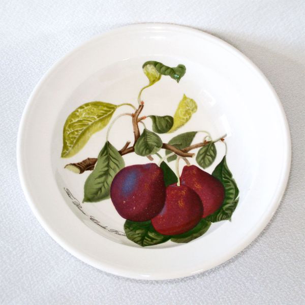Portmeirion Pomona Fruit 4 Rim Cereal Bowls Mint #4