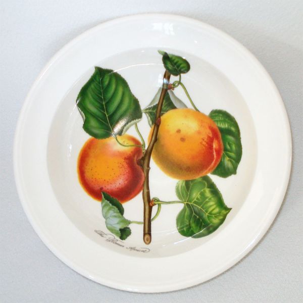 Portmeirion Pomona Fruit 4 Rim Cereal Bowls Mint #5