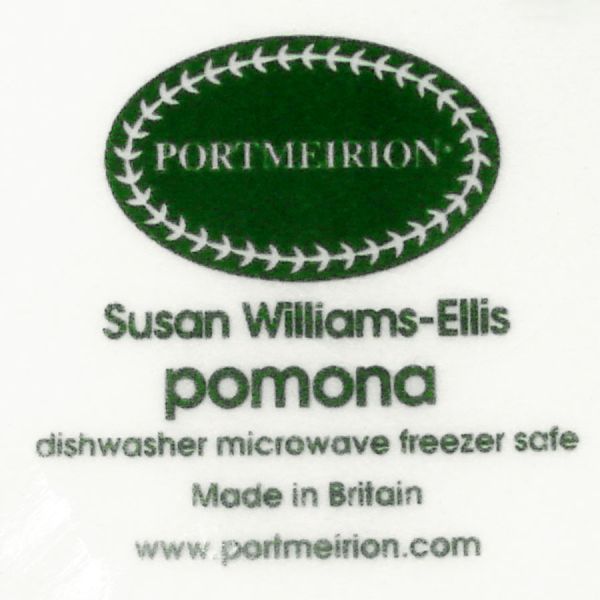 Portmeirion Pomona Fruit 4 Rim Cereal Bowls Mint #6