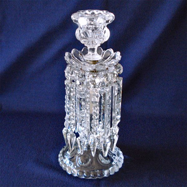 Crystal Hurricane Candle Lamp With Prisms 22 Inches High #2