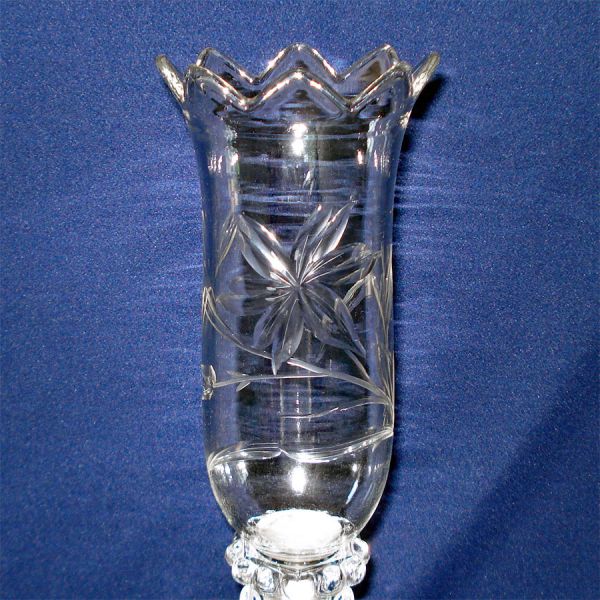 Crystal Hurricane Candle Lamp With Prisms 22 Inches High #3