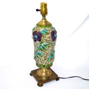 Unique Fat Lava Glaze Mid Century Ceramic Table Lamp Base