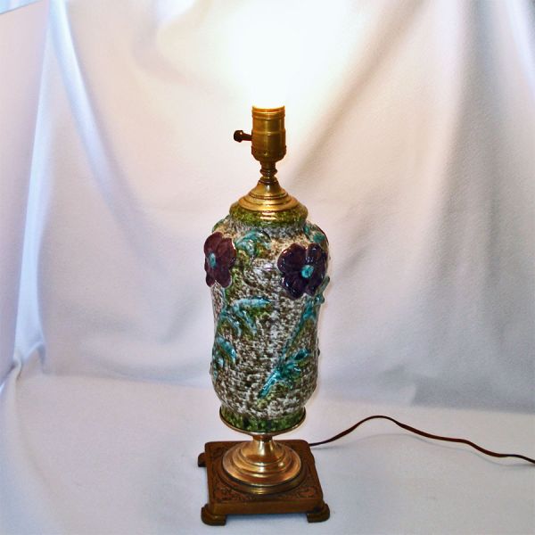 Unique Fat Lava Glaze Mid Century Ceramic Table Lamp Base #3