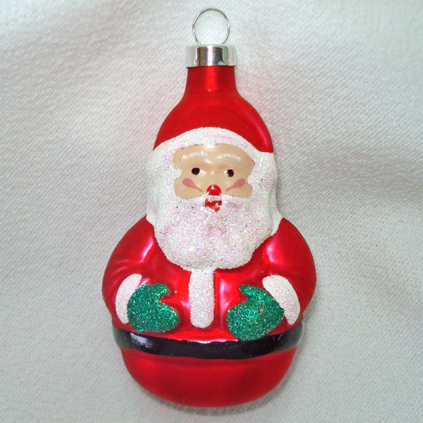 Carousel, Purse, Santa Figural Glass Christmas Ornaments #2