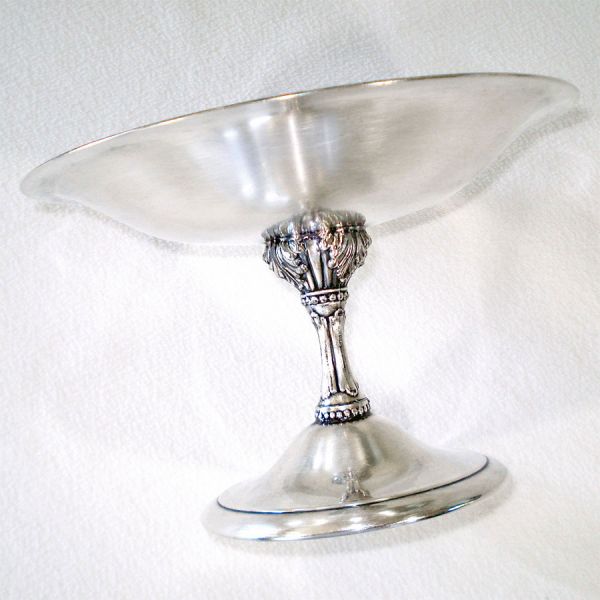 Reed & Barton Blue Enameled Silverplate Tazza Compote #3