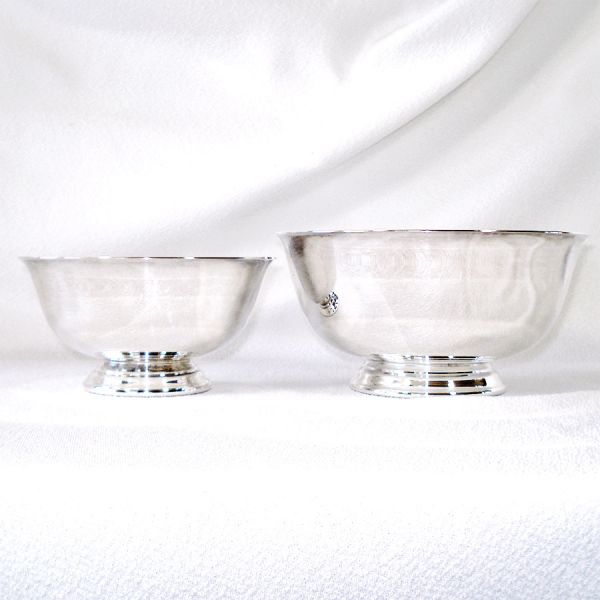Pair Reed & Barton Silverplate Revere Bowls #2