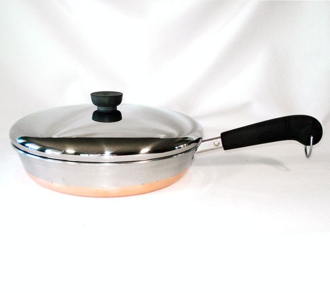 Revere Copper Clad Stainless Steel 10 Inch Skillet With Lid #2