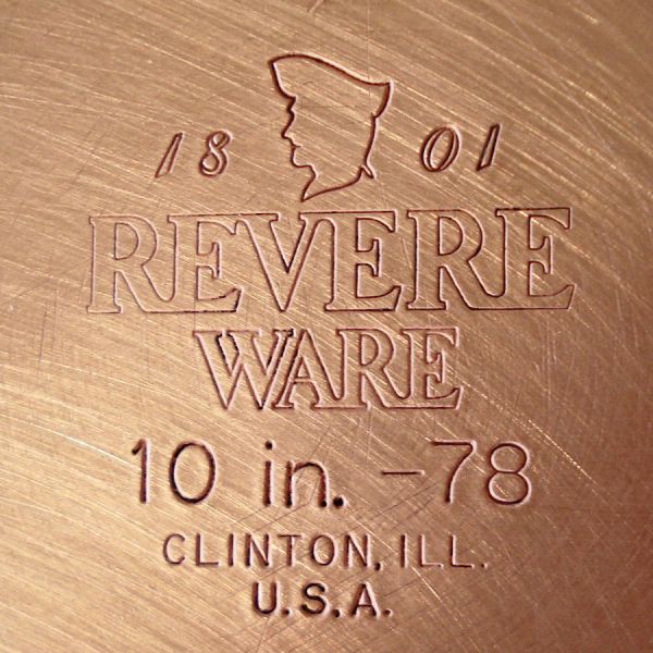 Revere Copper Clad Stainless Steel 10 Inch Skillet With Lid #5