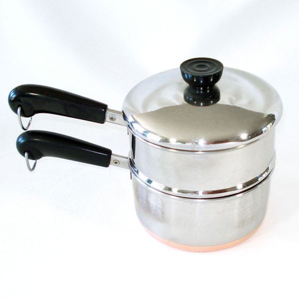 Revere Copper Clad Stainless 1.5 Qt Steamer Saucepan