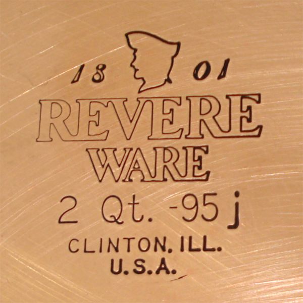 Revere Copper Clad Stainless 2 Qt Steamer Saucepan #4
