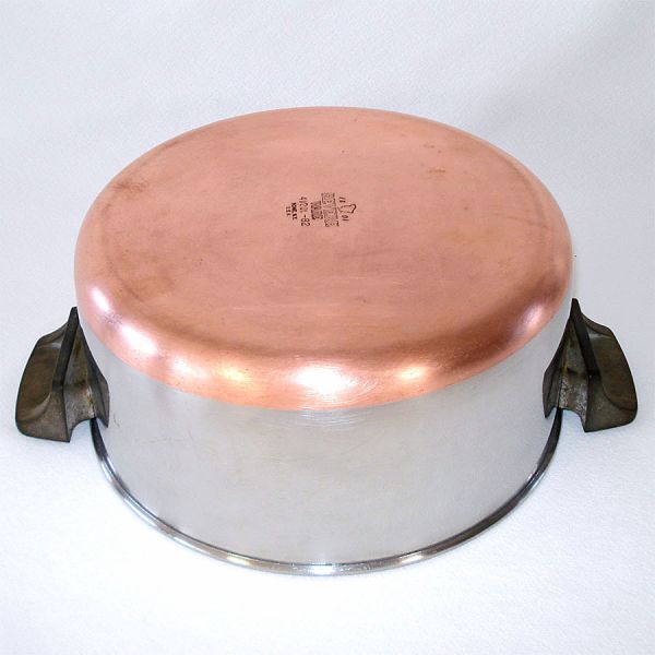 Revere Ware Copper Clad Stainless Steel Covered 4.5 Qt Sauce Pot #3