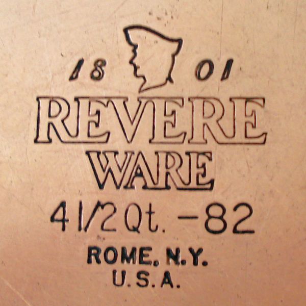 Revere Ware Copper Clad Stainless Steel Covered 4.5 Qt Sauce Pot #4