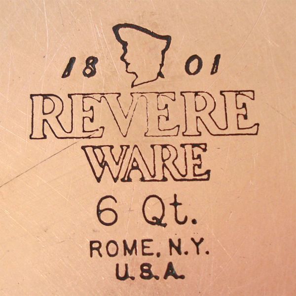 Revere Ware Copper Bottom 6 Quart Dutch Oven Stock Pot #5