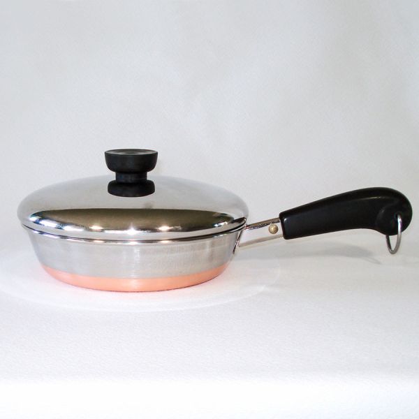 Revere Ware Copper Clad Stainless 7 Inch Covered Skillet