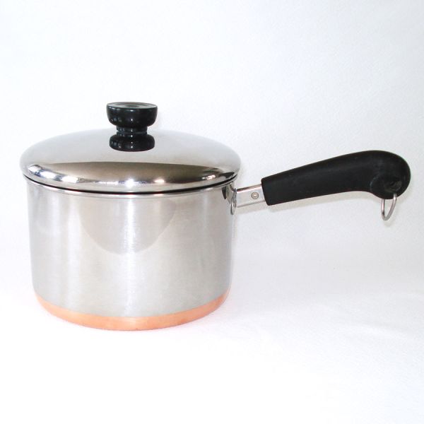 Revere Ware Copper Clad Stainless Steel 3 Quart Covered Saucepan