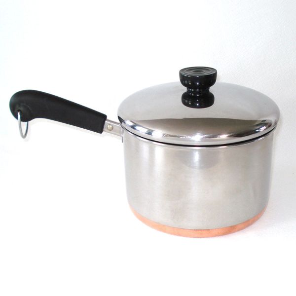 Revere Ware Copper Clad Stainless Steel 3 Quart Covered Saucepan #2