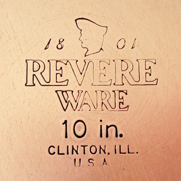 Revere Ware Copper Clad 10 Inch Egg Poacher Skillet #5