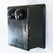 Antique Western Electric Telephone Ringer Box Painted Oak