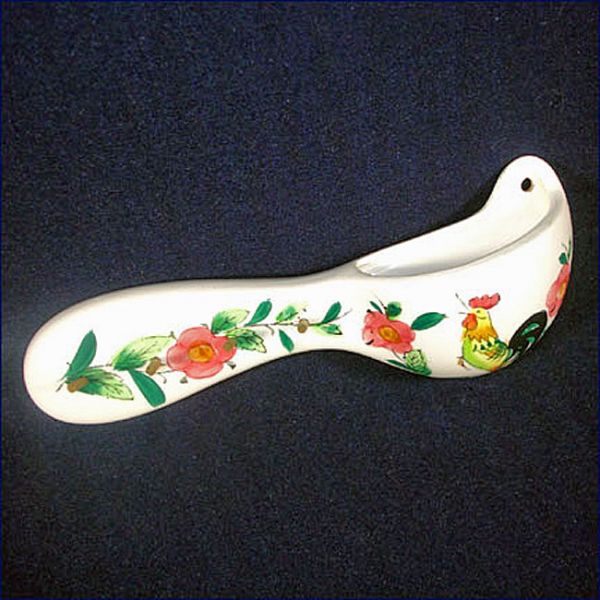 Lefton Rooster and Roses Key Rack Wall Pocket #2