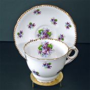 Royal Stafford Sweet Violets English Bone China Teacup and Saucer