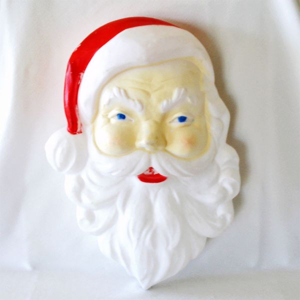 Christmas Santa Face 22 inch Light Up Blow Mold Union Products #2