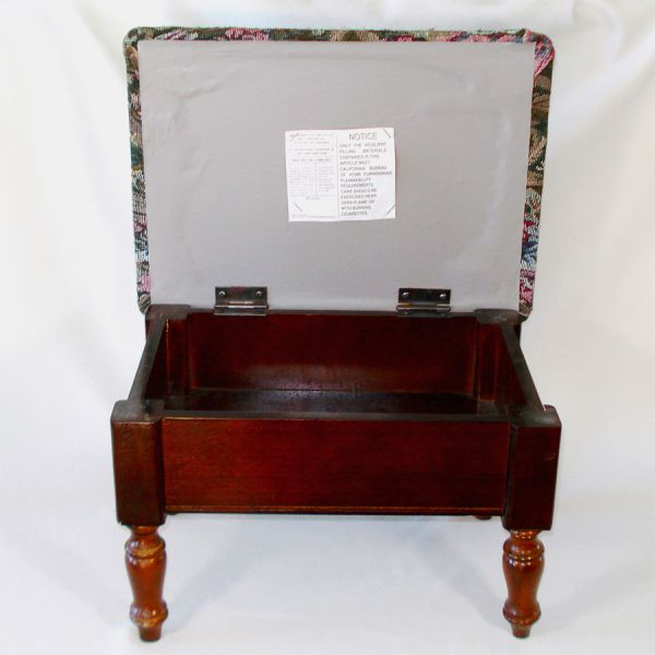 Petite Tapestry Footstool With Storage #2