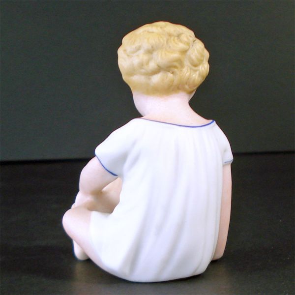 German Bisque Sitting Piano Baby Figurine 3 Inches #3