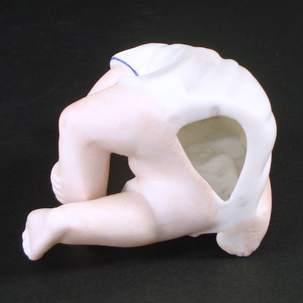 German Bisque Sitting Piano Baby Figurine 3 Inches #4