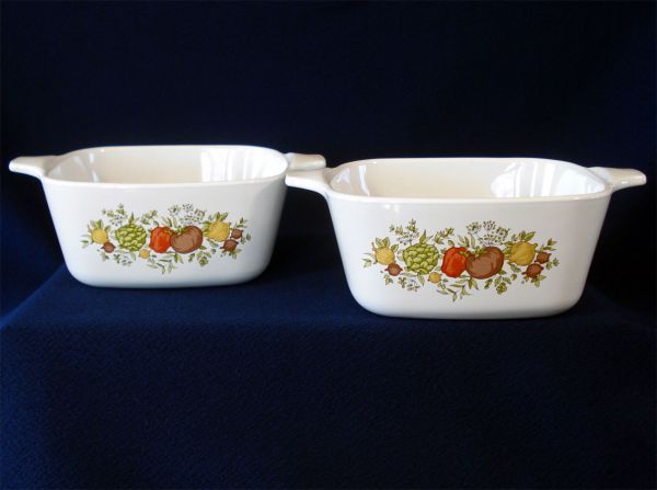 Corning Ware Spice of Life 2 Petite Pans Baking Dishes #2