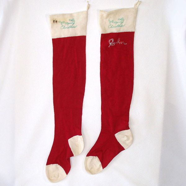 Mid Century Christmas Stockings Assortment #2