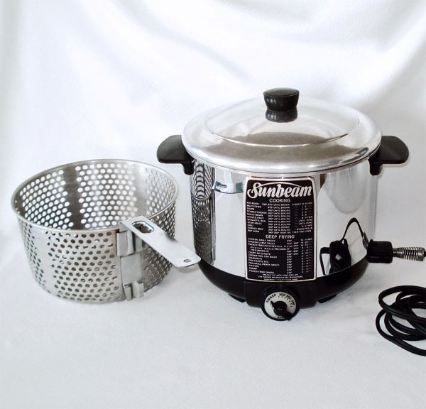 Sunbeam 1952 Electric Chrome Cooker Deep Fryer #2