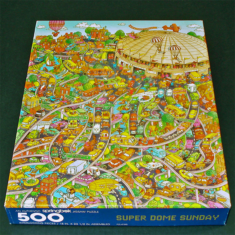 Super Dome Sunday Springbok Jigsaw Puzzle Complete Bob Martin