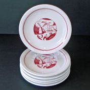 Syracuse Dutch Fisherman Set 6 Restaurant Ware Salad Plates