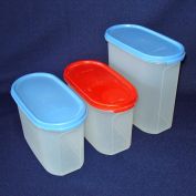 Tupperware Storage Containers Canisters Set of 3