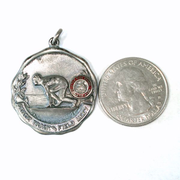 1937 Sterling Silver Utah Track and Field Sports Medal #3