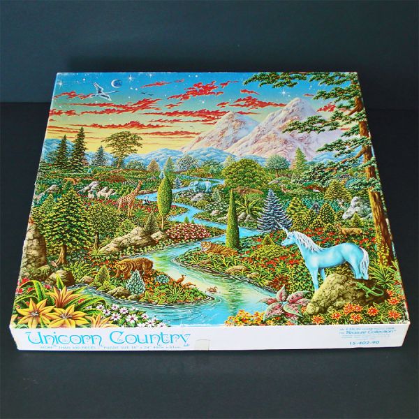 Unicorn Country Eaton 1982 Jigsaw Puzzle Complete