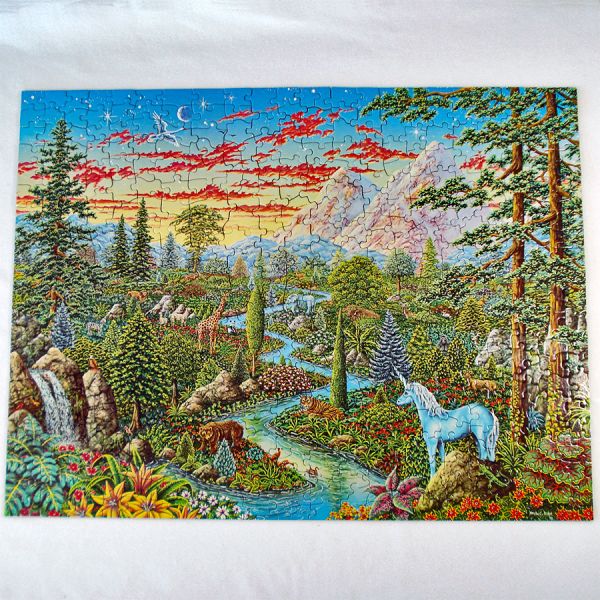 Unicorn Country Eaton 1982 Jigsaw Puzzle Complete #2