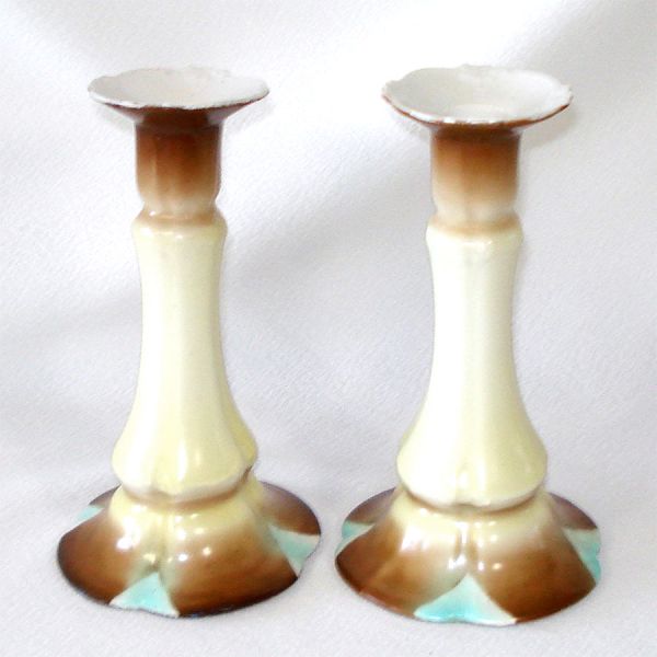 Antique Six Piece European Porcelain Vanity Set #4