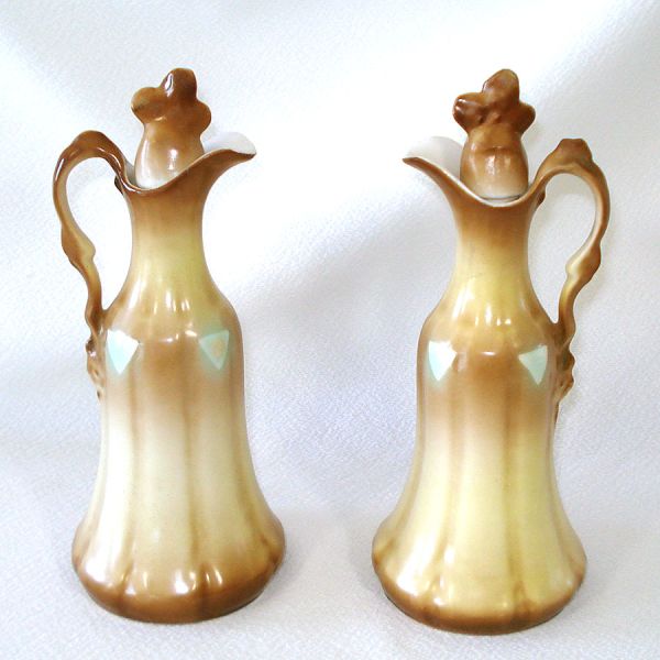 Antique Six Piece European Porcelain Vanity Set #5