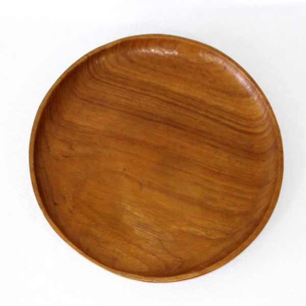 Mid Century Monkey Pod 3 Wooden Trays, Plates #4