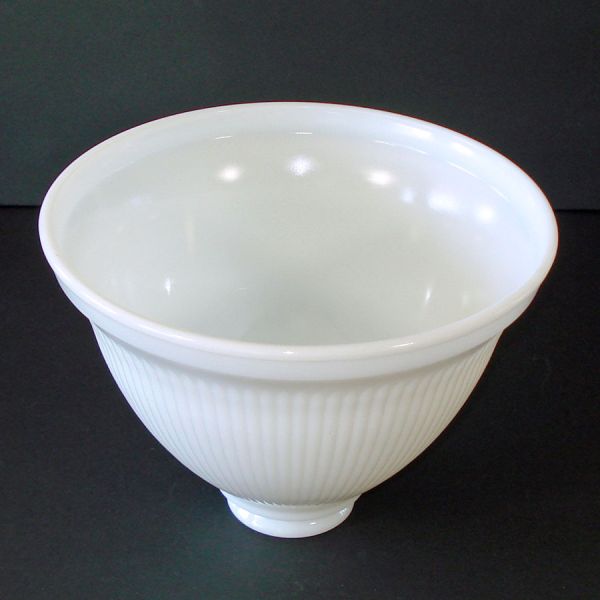 Milk Glass 8 Inch Bell Torchiere Lamp Shade 2.25 inch Fitter #2
